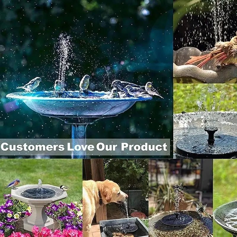 Mini Solar Water Fountain Pool Pond Waterfall Fountain Garden Decoration