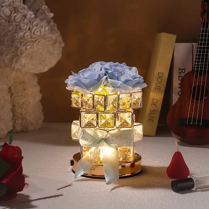 Rose Aromatherapy Night Lamp Diffuser Magic Cube Ambient Light