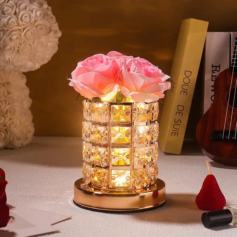 Rose Aromatherapy Night Lamp Diffuser Magic Cube Ambient Light