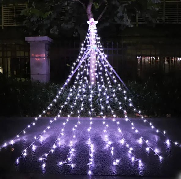 LED Five-Pointed Star Waterfall Light