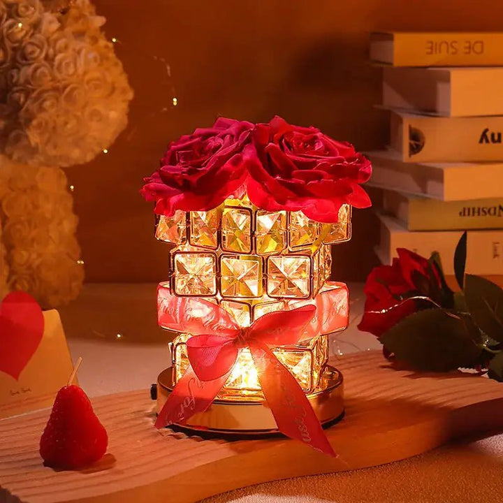 Rose Aromatherapy Night Lamp Diffuser Magic Cube Ambient Light