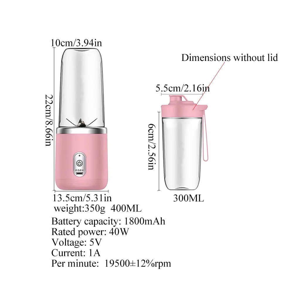 Mini Electric Portable Blender Smoothie